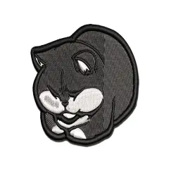 Chonk the Chubby Fat Cat Multi-Color Embroidered Iron-On or Hook & Loop Patch Applique