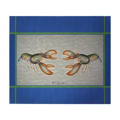 Betsy Drake Blue Lobster 30 Inch By 50 Inch Comfort Floor Mat