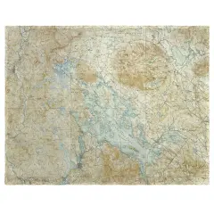 Betsy Drake Winnipesaukee, NH Nautical Map Place Mat Set of 4