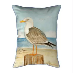 Betsy Drake Seagull Extra Large 24 X 20 Indoor / Outdoor Pillow