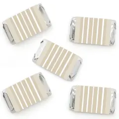 Big Dot of Happiness Tan Stripes - Mini Candy Bar Wrapper Stickers - Simple Party Small Favors - 40 Count