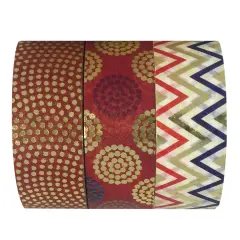 Wrapables Washi Masking Tape (Set of 3) Dots Dancing