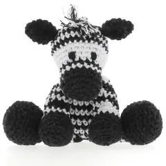 Hoooked Amigurumi DIY Kit W/Eco Barbante Yarn-Zebra Zizi - Noir