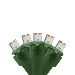 Northlight LED Wide Angle Christmas Lights - Warm White - 9.5' Green Wire - 20ct