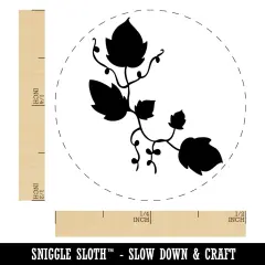 Ivy Vines Solid Self-Inking Rubber Stamp for Stamping Crafting Planners Pink