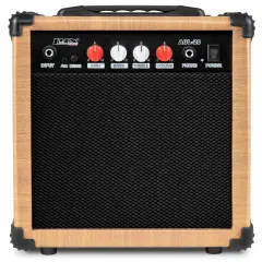 LyxPro Electric Guitar Amp, 20w Portable Mini Amplifier Natural