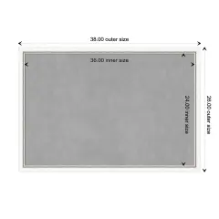 Morgan Wood Framed Magnetic Board Morgan White Silver