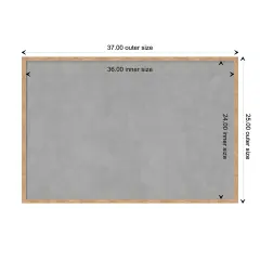 Imprint Wood Framed Magnetic Board Imprint Light Bronze