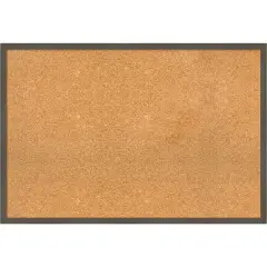 Svelte Wood Framed Corkboard, Natural Cork Svelte Clay Grey