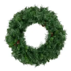 Northlight Black River Pine Artificial Christmas Wreath, 24-Inch, Unlit Green
