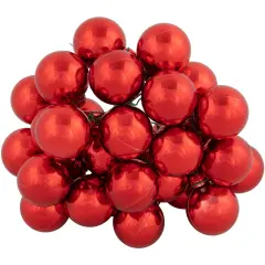 Northlight Red Shatterproof Ball Ornament Christmas Pick - 6.75" - Red