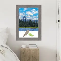 Pinstripe Plank Grey Picture Frame, Photo Frame, Art Frame