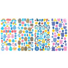 Wrapables Colorful Decorative Stickers for Scrapbooking, DIY Crafts, Stationery, Diary, Card Making 4, Bears, Penguins