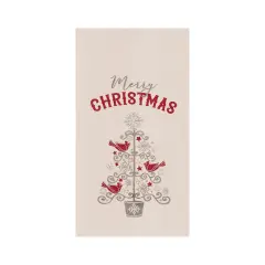 Merry Christmas Tree Flour Sack Kitchen Towel