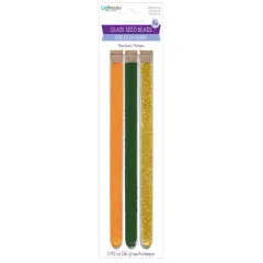 Craft Medley Glass Seed Bead Vials 3/Pkg-Tropical