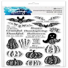 Simon Hurley create. Clear Stamps 6"X9"-Fall Sampler