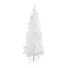 Northlight Slim White Winston Pine Artificial Christmas Tree - 6.5' - Unlit