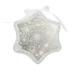 Northlight Pre-Lit LED Sparkle Snowflake Scene Christmas Ornament - 9" - White