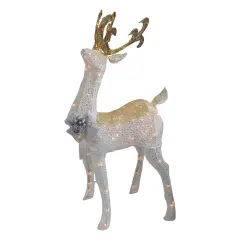 Northlight Lighted Standing Buck Outdoor Christmas Decoration - 48" - Warm White Lights