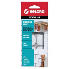 VELCRO(R) Brand Industrial Strength Coins 1"X.75" 10/Pkg-White
