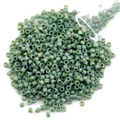 Miyuki Delica Seed Bead 11/0 Matte Olive Green AB