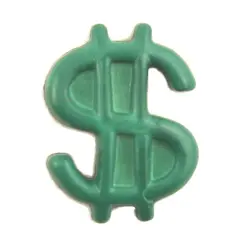 Buttons Galore and More Bulk Buttons - Dollar Sign - 100 Buttons