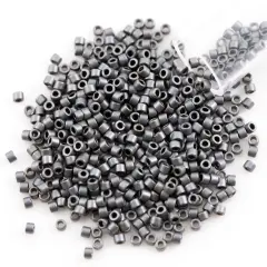 Miyuki Delica Seed Bead 11/0 Matte Charcoal Glazed Luster