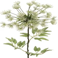 24-Pack: White Queen Ann Lace Spray with Silk Foliage by Floral Home&reg;