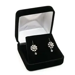 JewelrySupply Black Velvet Pendant or Earring Box