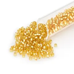 Miyuki Delica Seed Bead 11/0 Silver Lined Gold