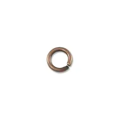 JewelrySupply Jump Ring - Open 4mm Antique Copper Plated (100-Pcs)