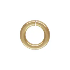 Open Jump Ring 4mm 14 Karat Solid Yellow Gold