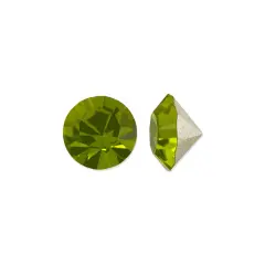 Preciosa Crystal Maxima Chaton 3mm (PP24) Olivine (Package of 50)
