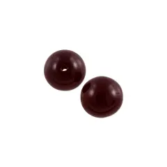 Czech Pressed Glass Round Beads 8mm Garnet (Package of 10)