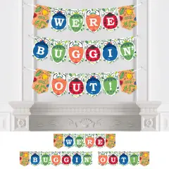 Big Dot of Happiness Buggin' Out - Bugs Birthday Party Bunting Banner - Party Decorations - We're Buggin' Out