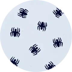 Polyester Glitter - Spiders Glitter Shapes by Glitter Heart Co.&trade;