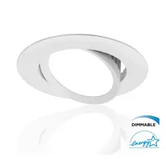 DCG Series 4 in. White Gimbal LED Recessed Downlight, 2700K Warm White