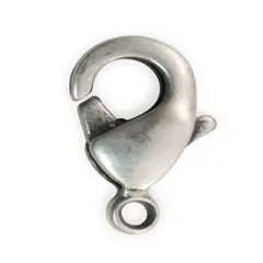 JewelrySupply Lobster Clasp 9x5mm Antique Silver Plated (1-Pc)