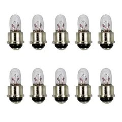 10PK - GE 685 - 28706 5w 5v T1 C-2R Sx4s4 Base Low Voltage Automotive Bulb