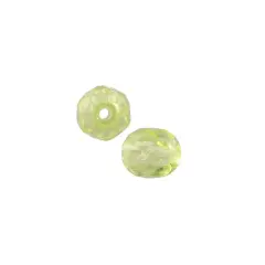 JewelrySupply Czech Fire Polished Glass Round Beads 4mm Jonquil (Package of 50)
