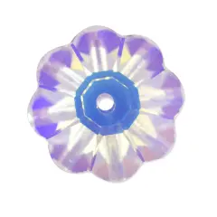 Preciosa Crystal Loch Flower 8mm Crystal AB (Package of 5)