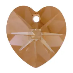 Preciosa Crystal Heart Pendant 14mm Crystal Celsian (Package of 5)