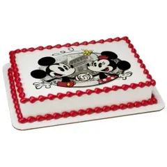 Mickey Mouse & Friends Cafe Minnie Edible Cake Image PhotoCake&reg;