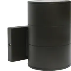 Nuvo 1-Light 10w Outdoor LED Wall Light Large Up or Down Sconce in Bronze Finish warm-white