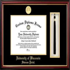 University of Wisconsin, Stevens Point 10w x 8h Tassel Box and Diploma Frame