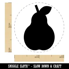 Pear Fruit Solid Self-Inking Rubber Stamp for Stamping Crafting Planners UV