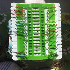 Floss Organizer Embroidery Kit Cross Stitch Tool, 30 Positions Thread Organizers, Plastic & Foam, Green