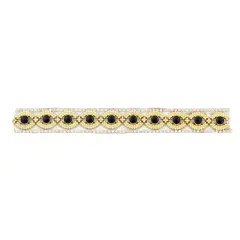 5/8" Tania Rhinestone Iron-On, Versatile Trim, 5-Yard Cut, Multi Colors