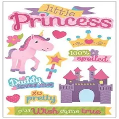 Paper House Little Princess Dimensional Stickers
