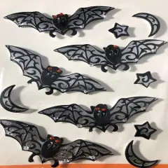 Jolee's Boutique Black & White Bat Repeat Dimensional Stickers